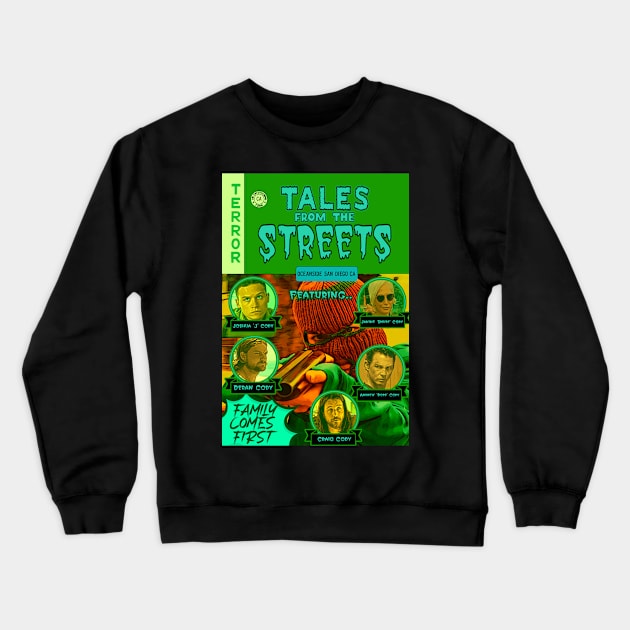 Tales From The Streets (Oceanside San Diego California) Crewneck Sweatshirt by The Dark Vestiary